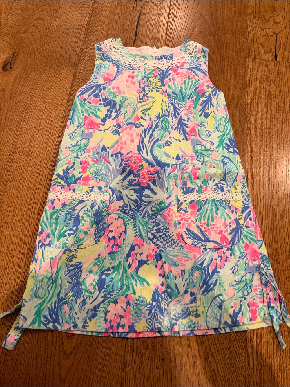 Lilly Pulitzer Sleeveless A-Line Dress in Pink, Blue, Green, Yellow